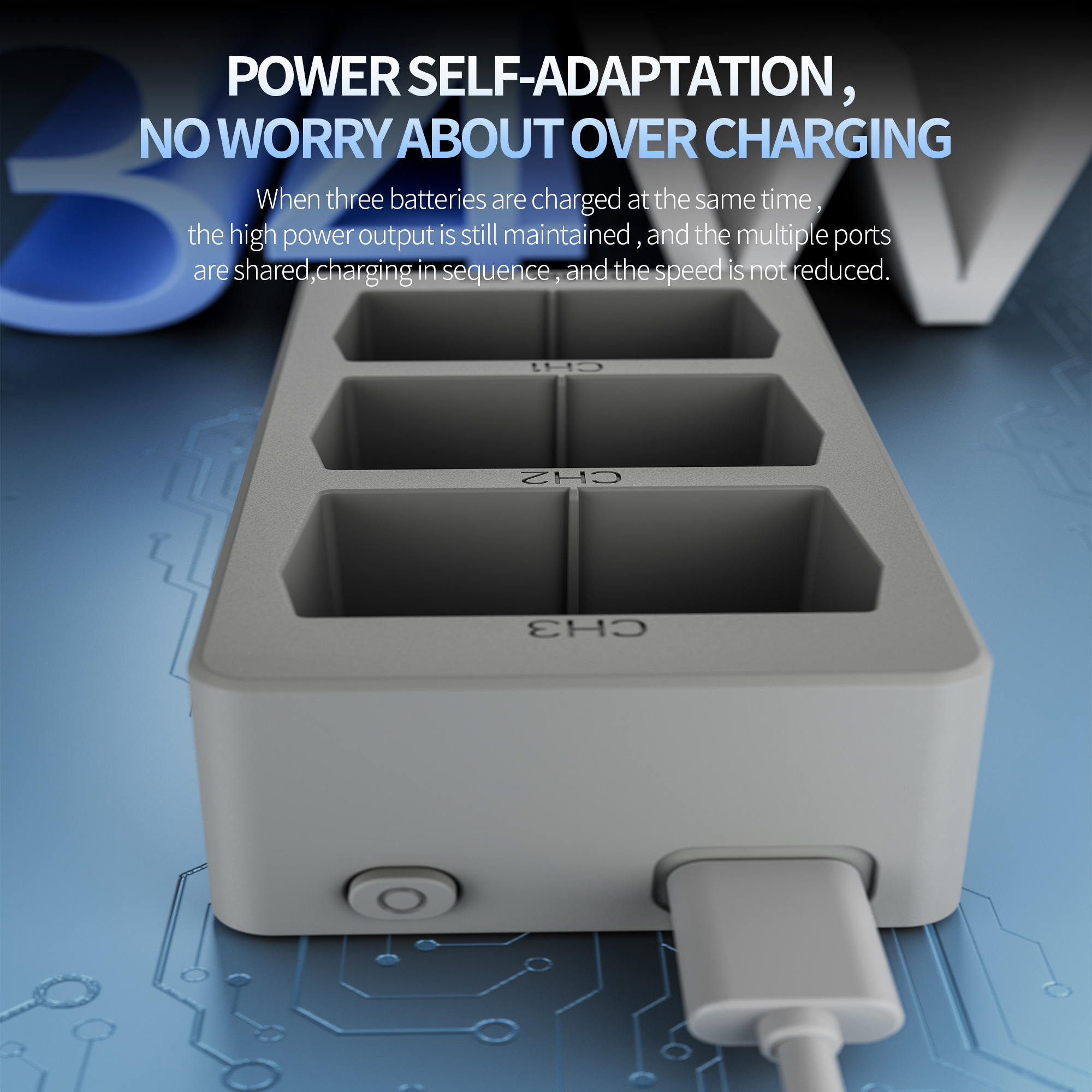 Drone Charging Hub - Mini 5 Pro Battery Faster Charging