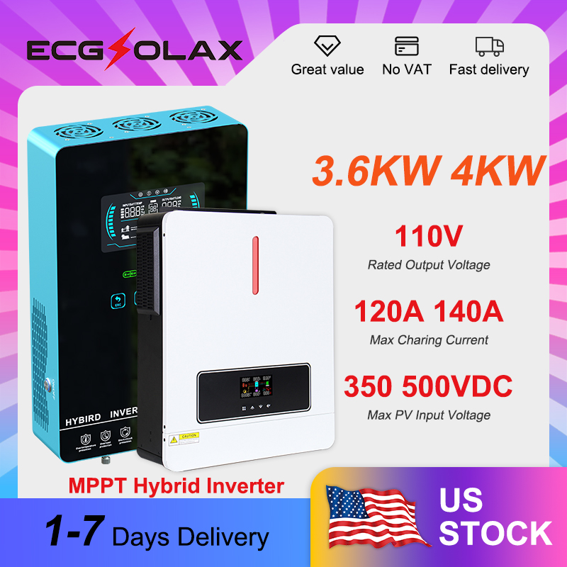 Drone Solar Charger - ECGSOLAX 3.6/4KW Hybrid Solar Inverter 24V