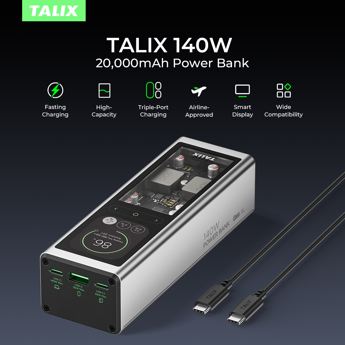 TALIX 140W Power Bank 20000mAh – Drone Power Bank Bewertung und Preis