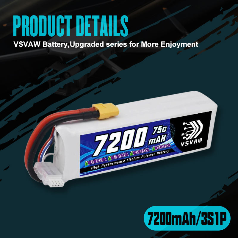 VSVAW 3S Lipo Battery 11.1V 72 – Drone Battery Adapter Bewertung und Preis