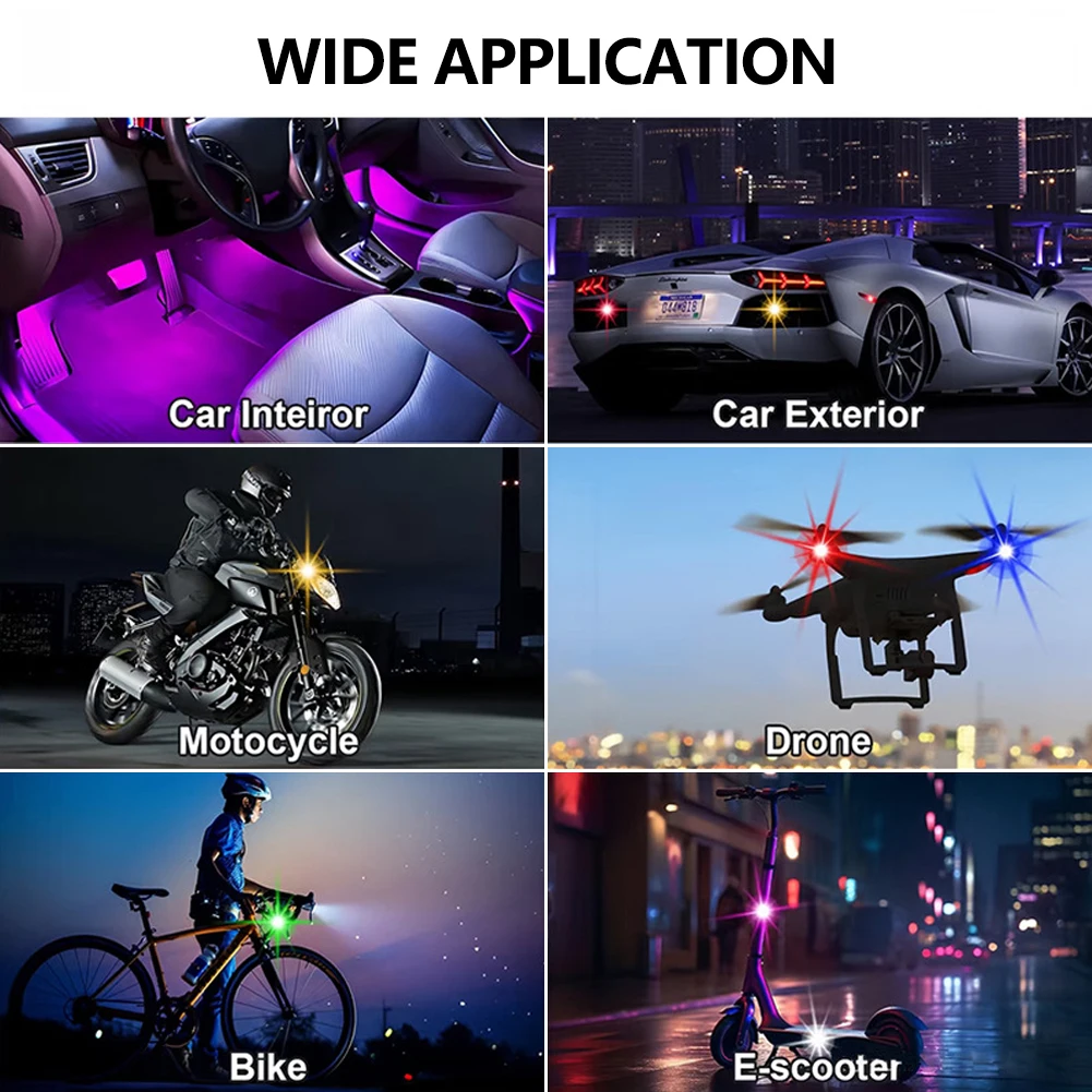 1-8PCS USB Rechargeable Waterp – Drone Strobe Light Bewertung und Preis