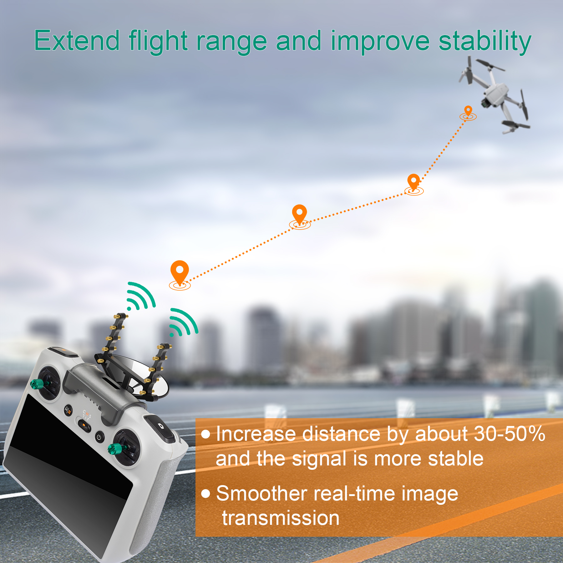 Antenna Signal Booster with Br – Drone Tablet Mount Bewertung und Preis