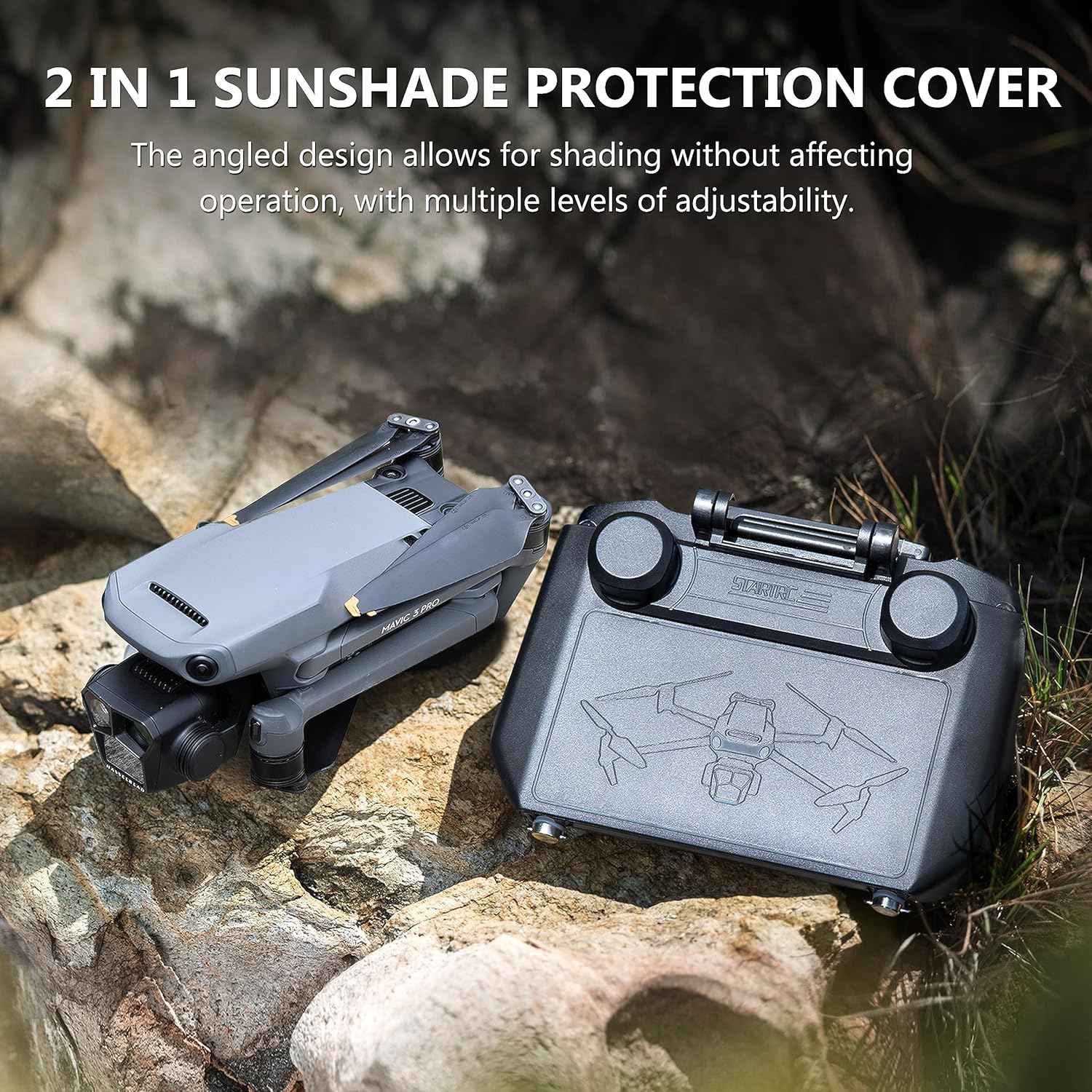 2-in-1 Sun Hood & Joystick Cov – Drone Joystick Cover Bewertung und Preis